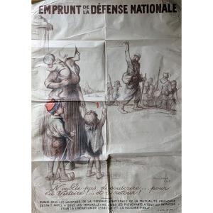 Affiche Illustrée par Poulbot. 1ère Guerre Mondiale 