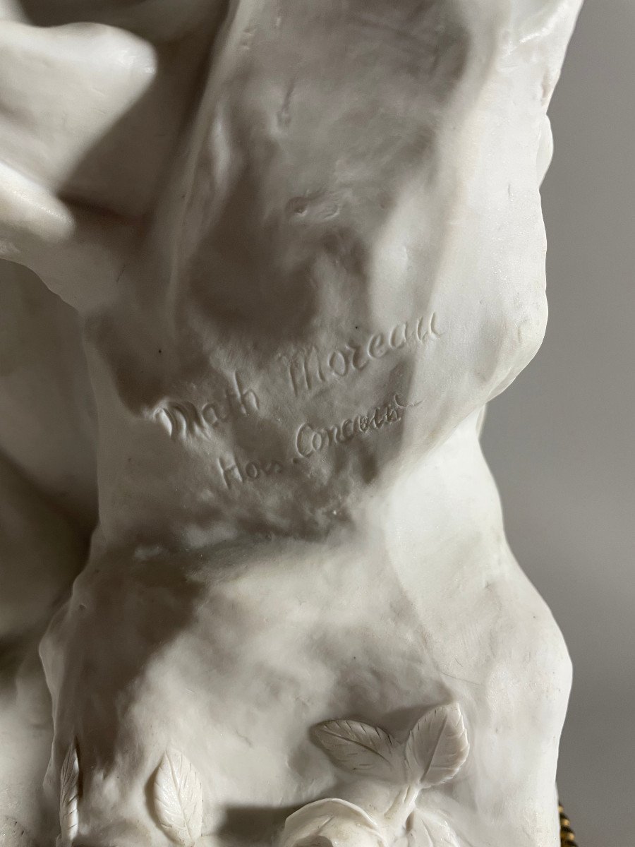 Mathurin Moreau (1822-1912) Baigneuse Biscuit -photo-4