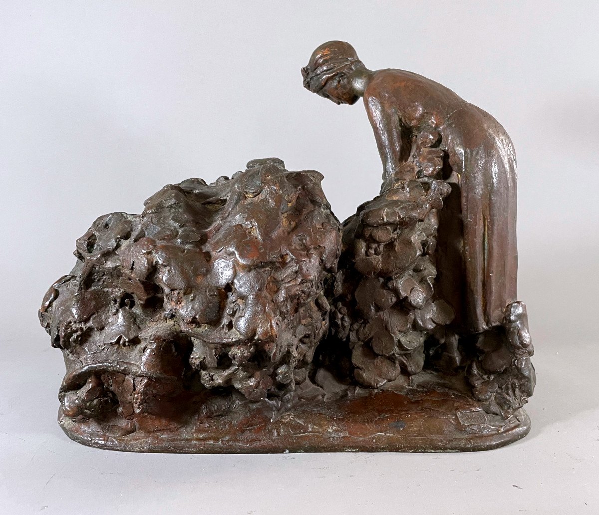 Les Vendanges Bronze Par Henri Bouchard(1875-1960)-photo-2
