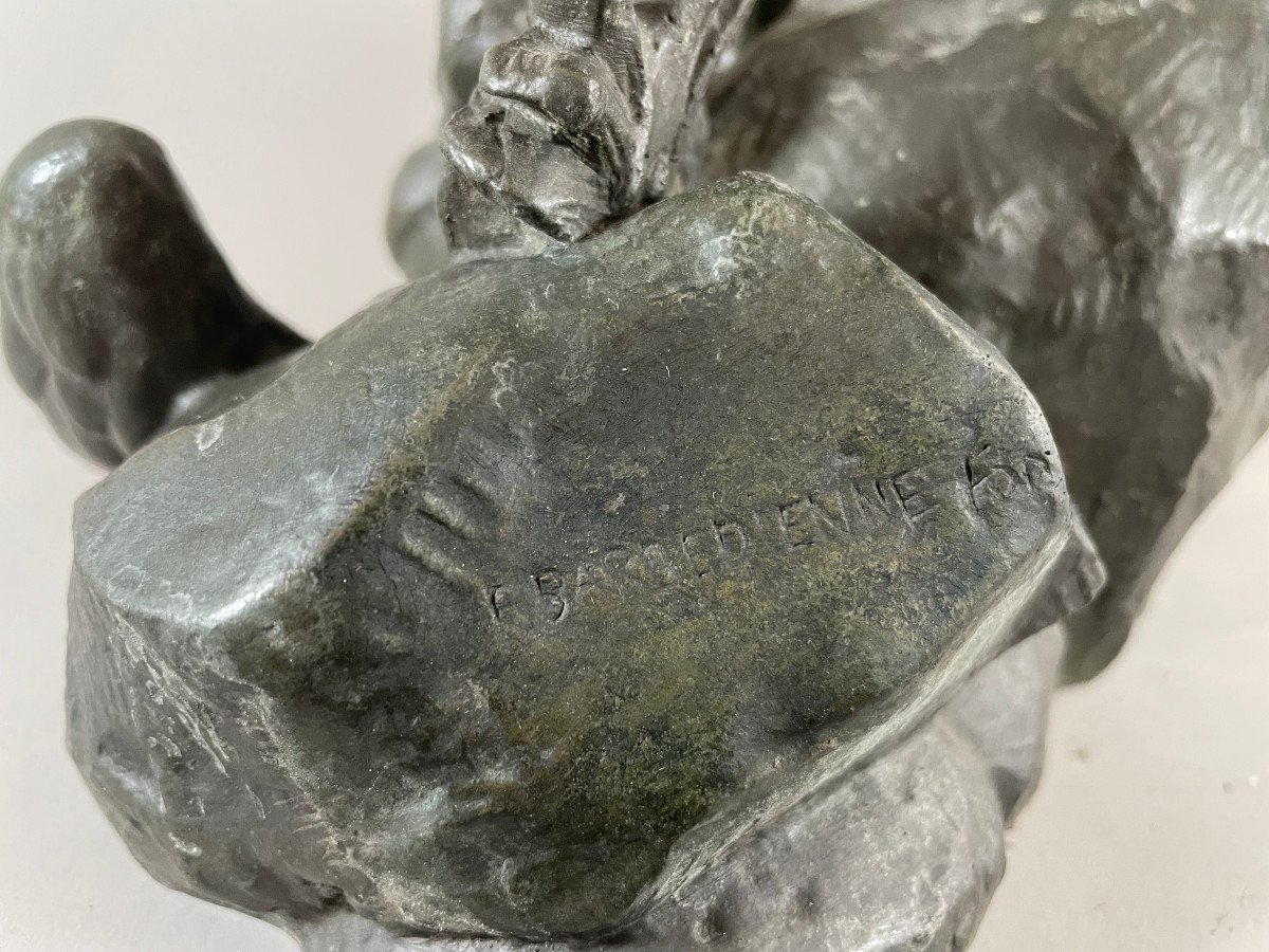 Eagle Holding A Heron 2nd Version Antoine Louis Barye (1795-1875)-photo-3