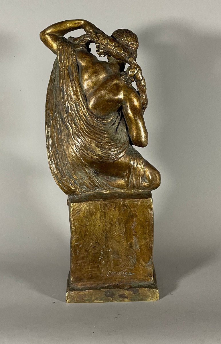 Cormier Josèphe 1869-1950 Bacchante En Bronze Fonte Susse -photo-2