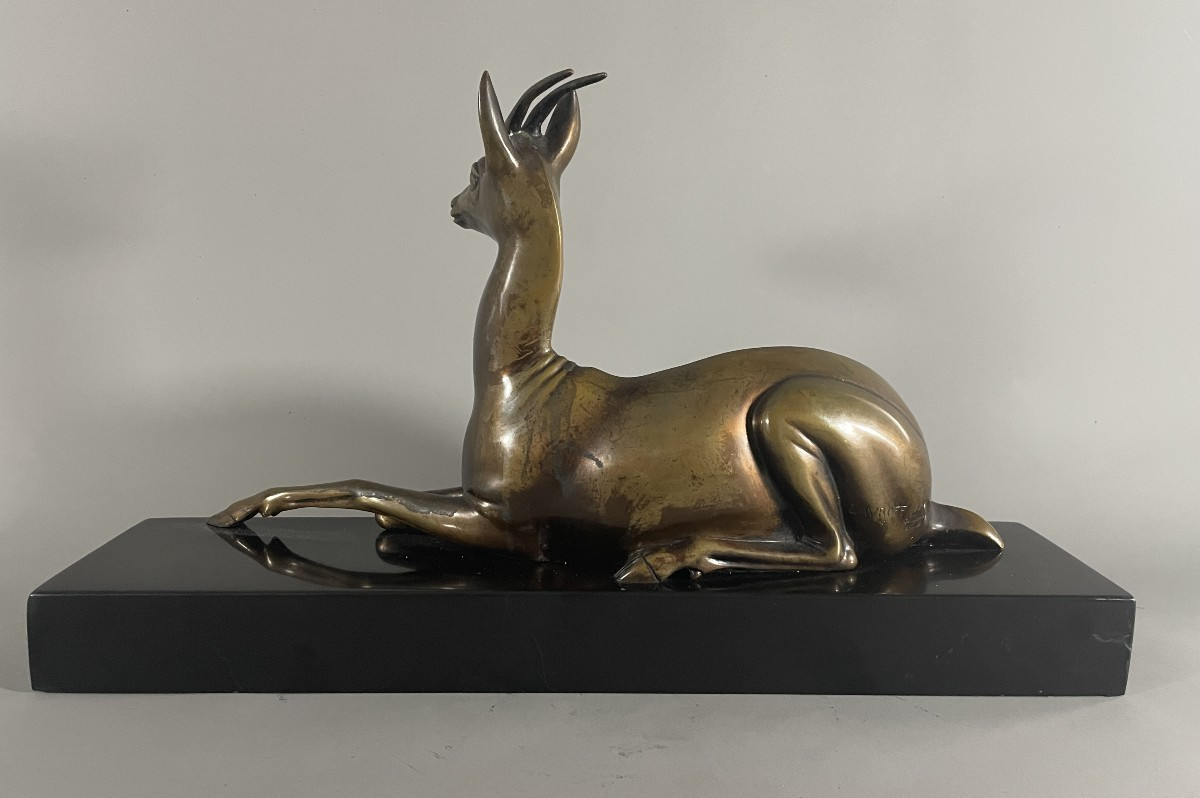 Georges Lavroff 1895-1991 Antilope en bronze -photo-2