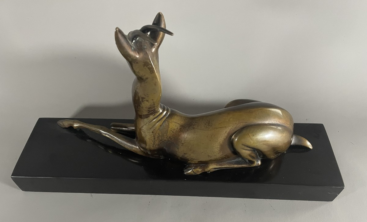 Georges Lavroff 1895-1991 Antilope en bronze -photo-3