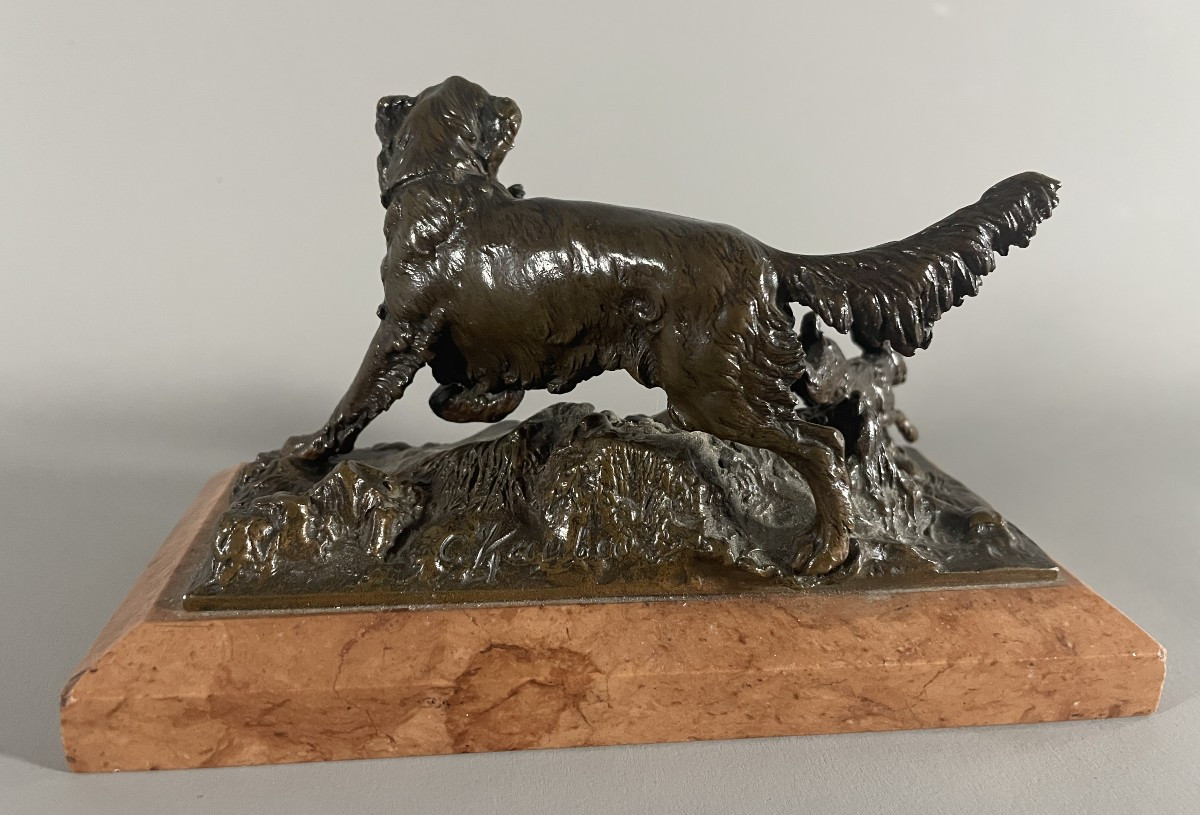 Kauba Carl 1865-1922 Bronze Setter-photo-1
