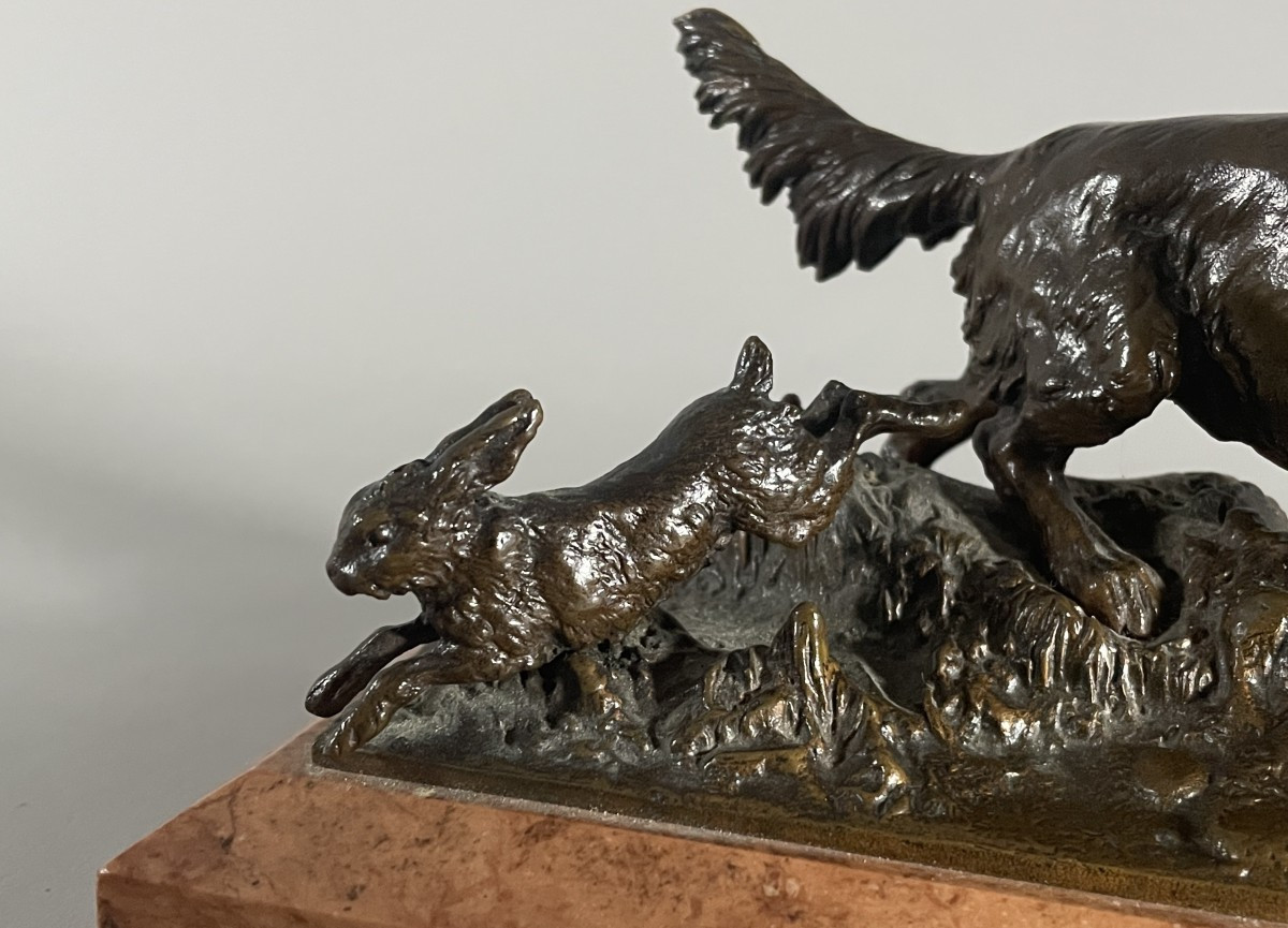 Kauba Carl 1865-1922 Bronze Setter-photo-3