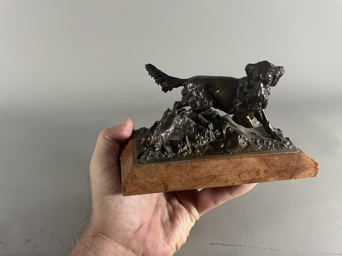 Kauba Carl 1865-1922 Bronze Setter-photo-5