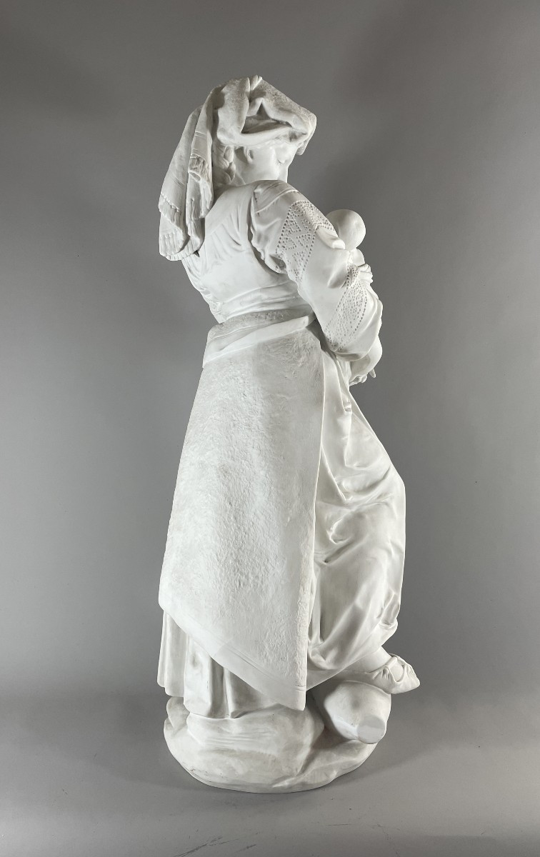 Albert Erneste Carrier Belleuse 1824-1887 Biscuit Maternity-photo-2
