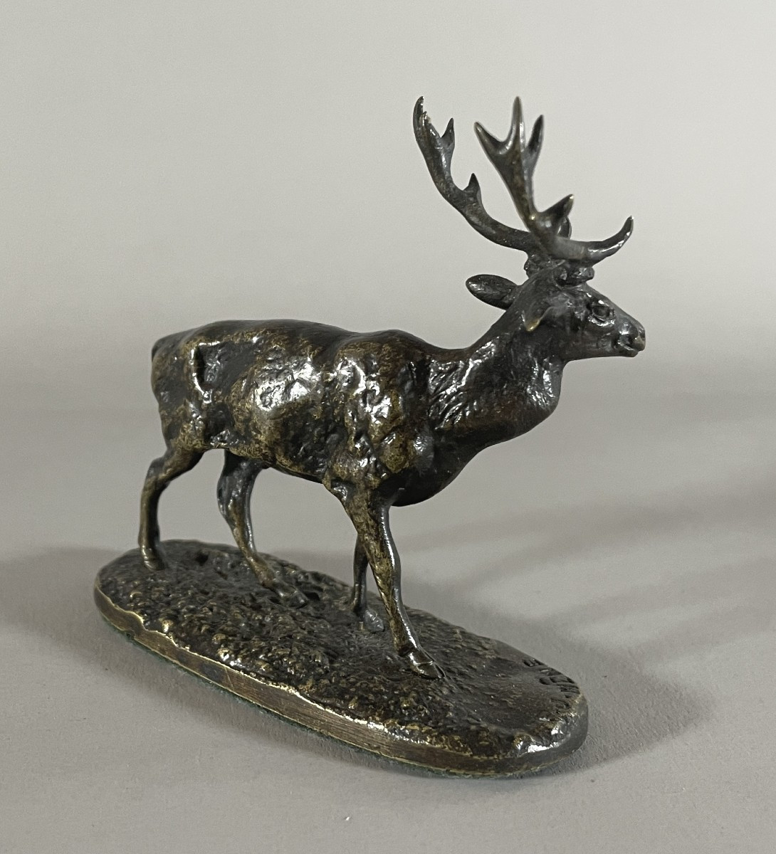 Pj. Mignonette Bronze Stag Oak With Medal Patina-photo-4