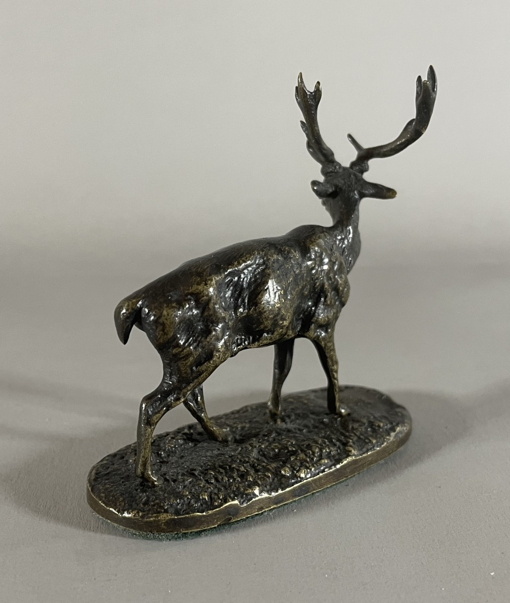 Pj. Mignonette Bronze Stag Oak With Medal Patina-photo-1