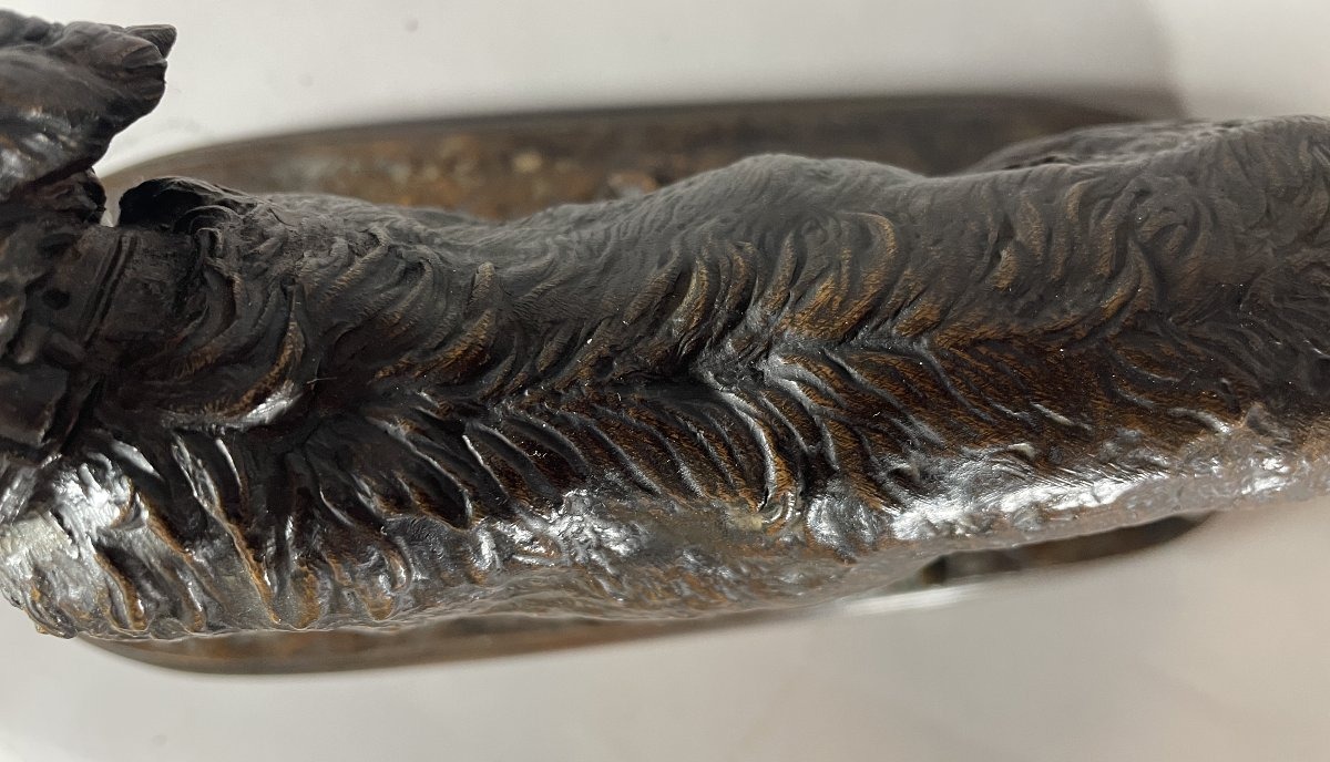 P.j. Mêne 1810–1879 Bronze French Spaniel  -photo-4