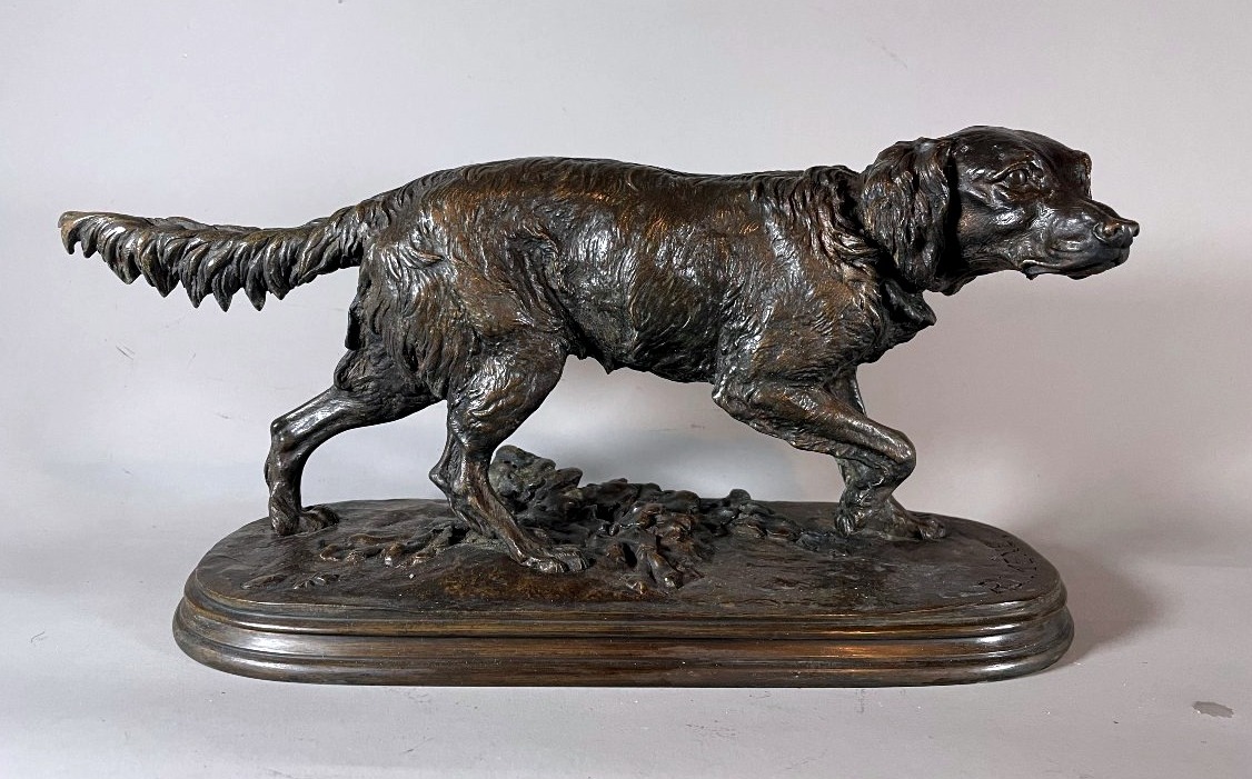 P.j. Mêne 1810–1879 Bronze French Spaniel  
