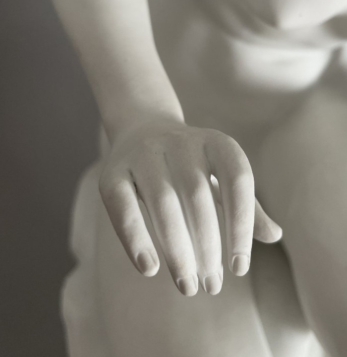 Ernest Tell XIX-XXe Femme nue Biscuit -photo-3