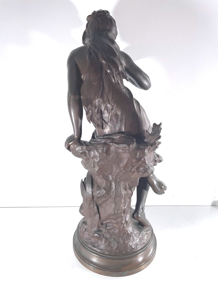 Mathurin Moreau 1822-1919 Bronze "la source"-photo-2