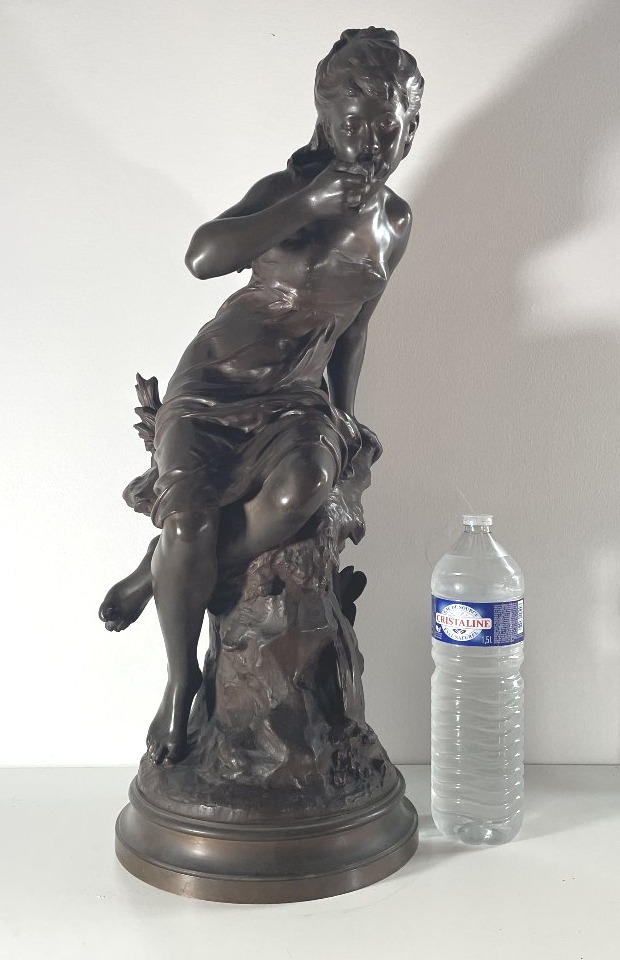 Mathurin Moreau 1822-1919 Bronze "la source"-photo-7