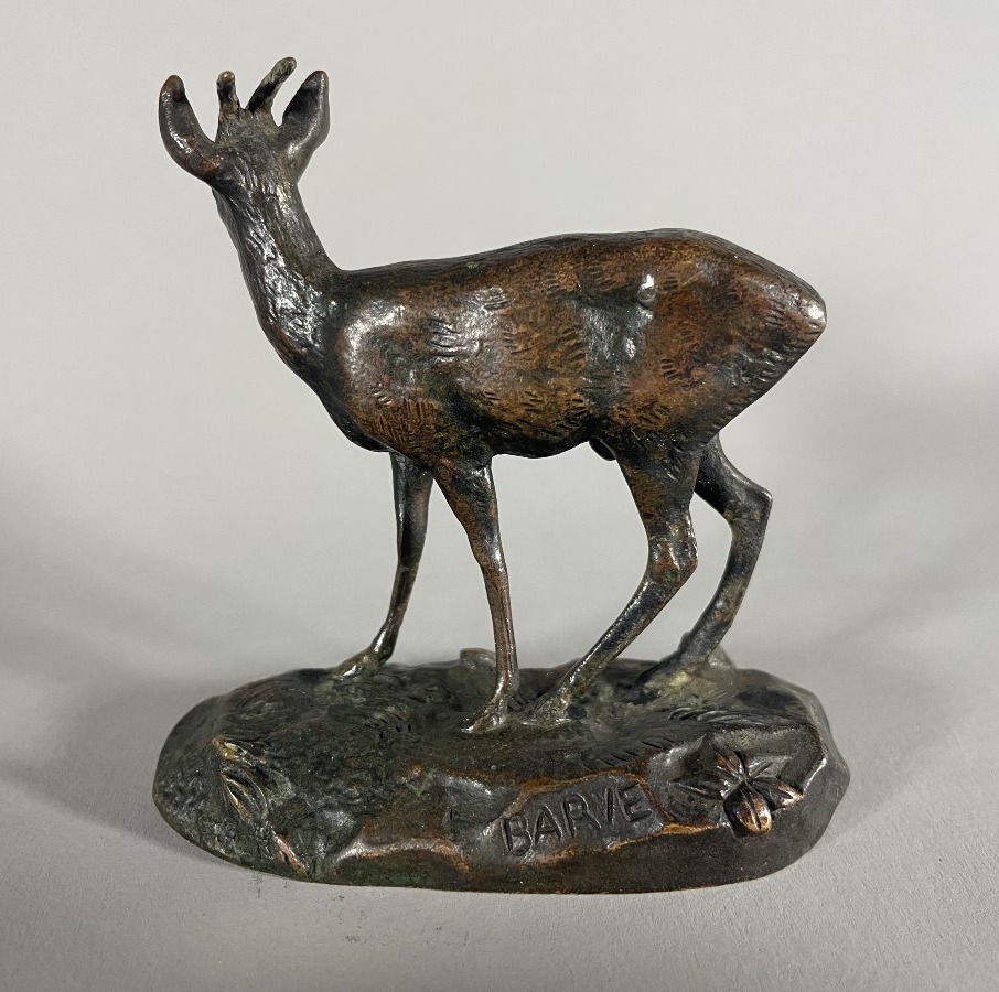 A;L Barye 1795-1875 Bronze Kevel (Première version)-photo-3