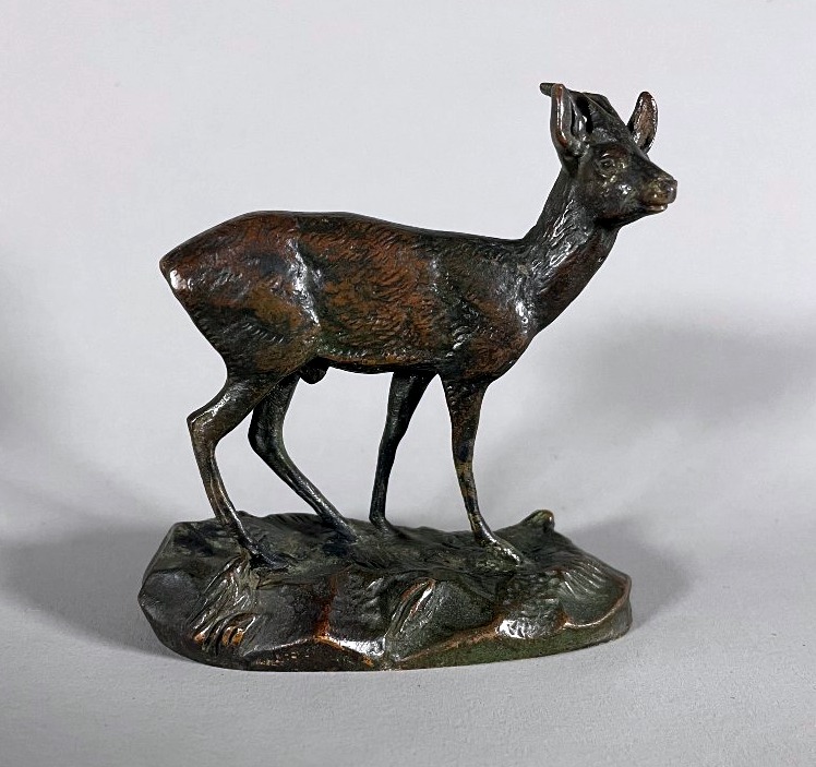 A;L Barye 1795-1875 Bronze Kevel (Première version)