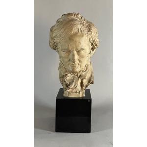 Richard Wagner (1813-1888) Terracotta Bust Signed Fernand Cian (1889-1954)