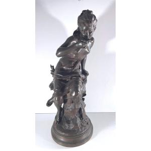 Mathurin Moreau 1822–1919 Bronze "the Spring"