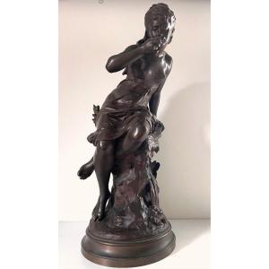 Mathurin Moreau 1822-1919 Bronze "la source"