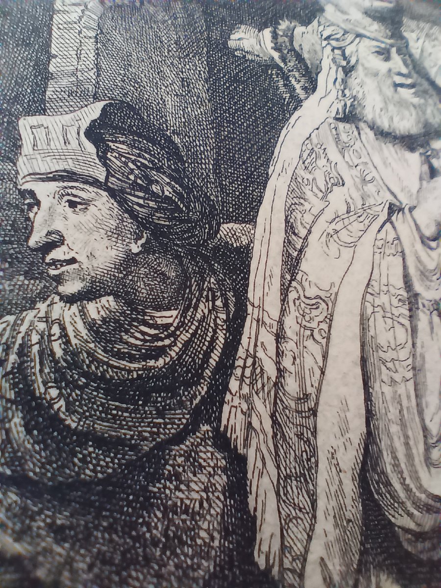 Jacques-philippe Le Bas After Rembrandt Christ Before Pilate And The People – Circa 1775-photo-4