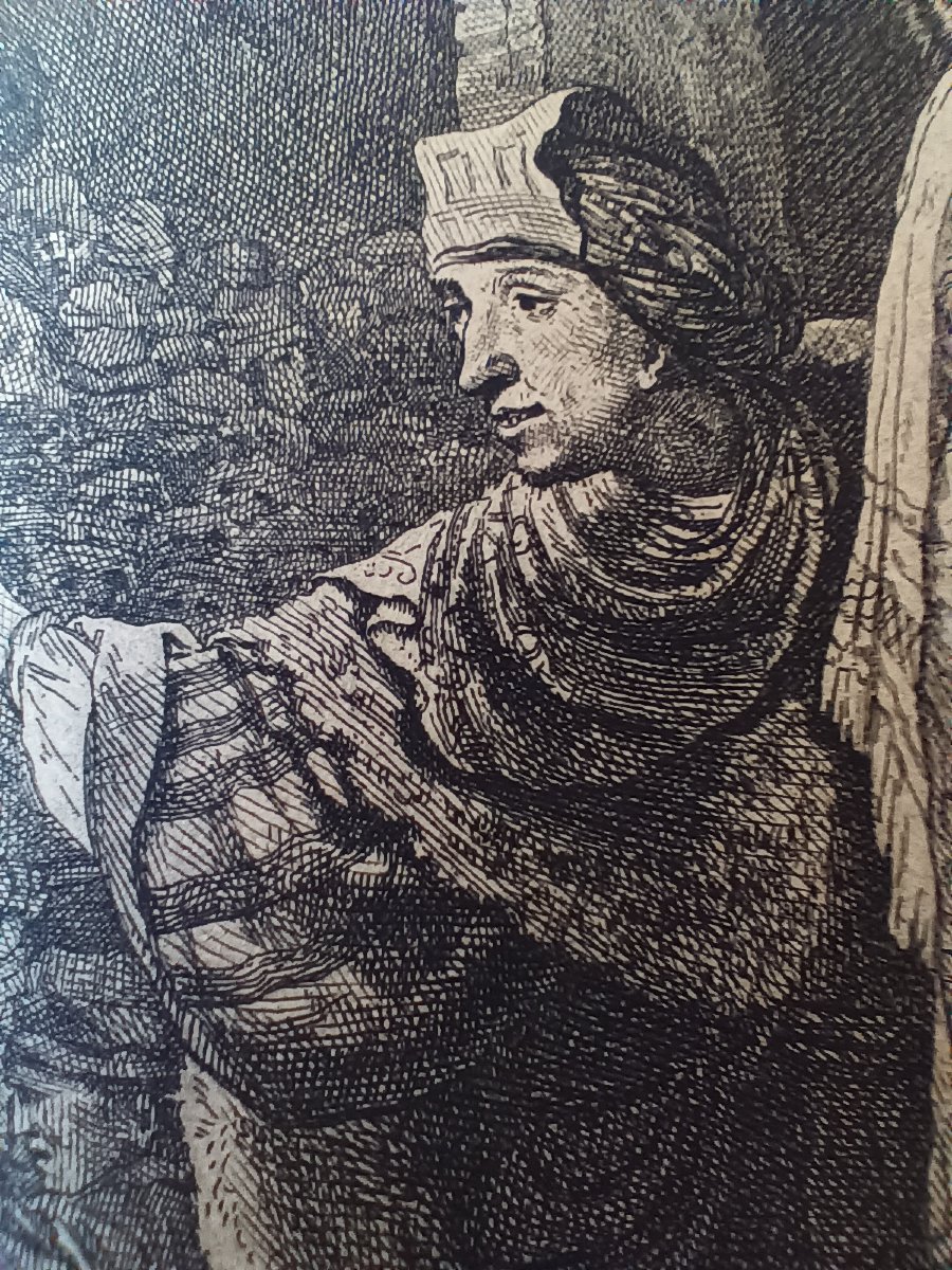 Jacques-philippe Le Bas After Rembrandt Christ Before Pilate And The People – Circa 1775-photo-1
