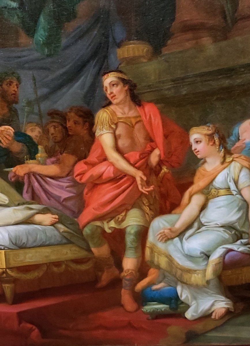 Oil Painting-erasistrate Discovering The Cause Of Antiochus' Disease-18th-photo-4