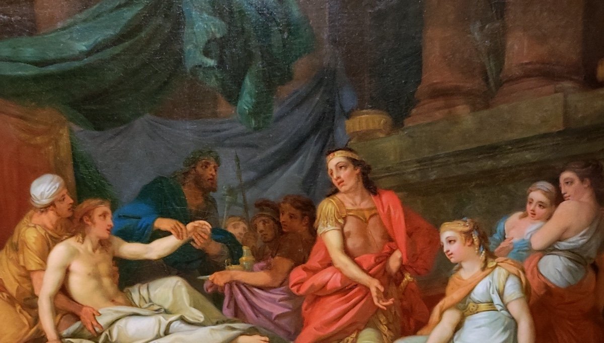 Oil Painting-erasistrate Discovering The Cause Of Antiochus' Disease-18th-photo-2