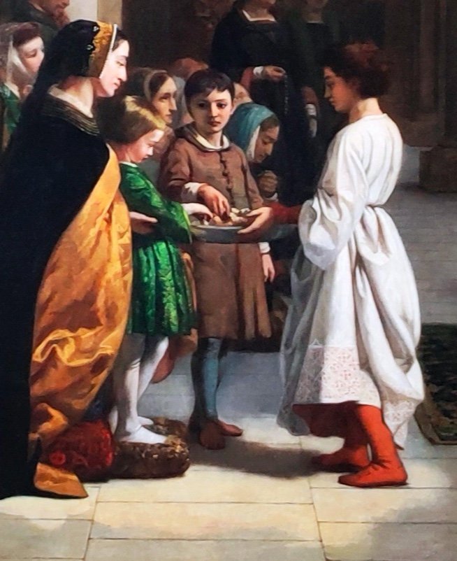Oil Painting-oscar Gué-le Pain Béni-bordeaux-photo-4
