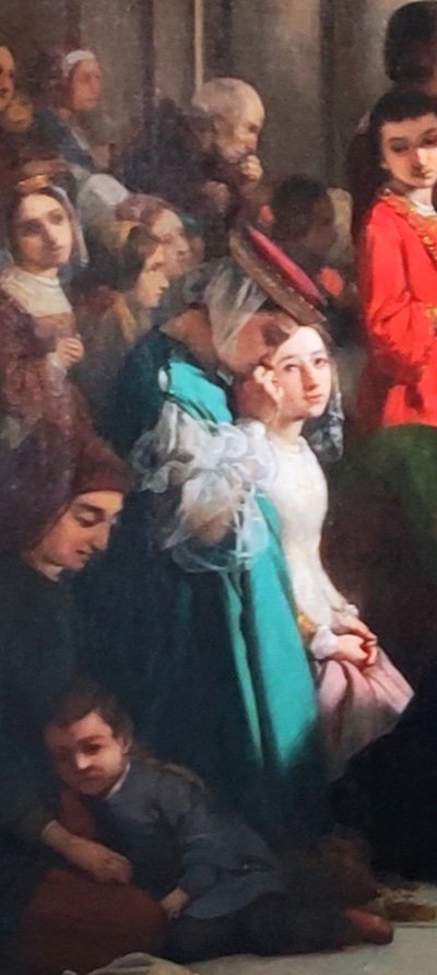 Oil Painting-oscar Gué-le Pain Béni-bordeaux-photo-4
