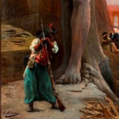 Oil On Canvas-georges Clairin-sentinel In The Ruins Of Karnak-egypt-19c-photo-3