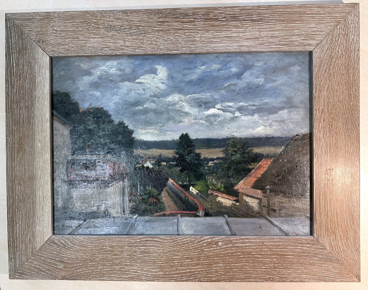 Bout-oil On Canvas-signed-eugène Claude-asnières-view Of The Studio-end Of The 19th Century-photo-2