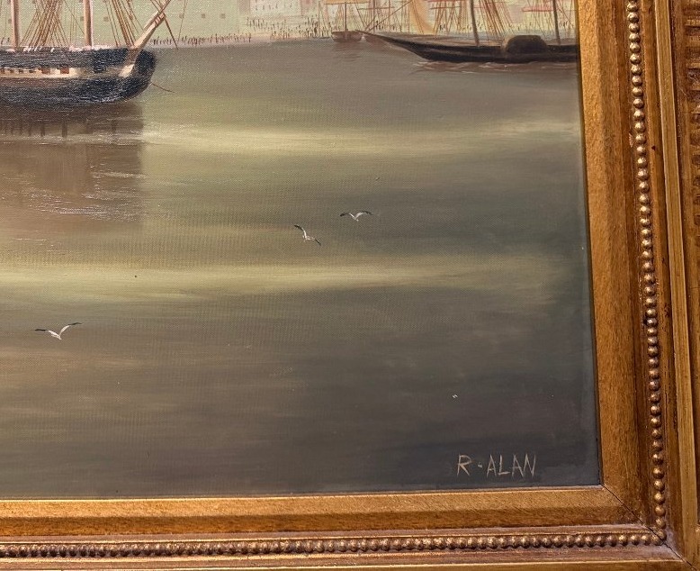 Copy After Aivazovsky—the Russian Fleet In The Bay Of Sevastopol—large Decorative Painting-photo-3