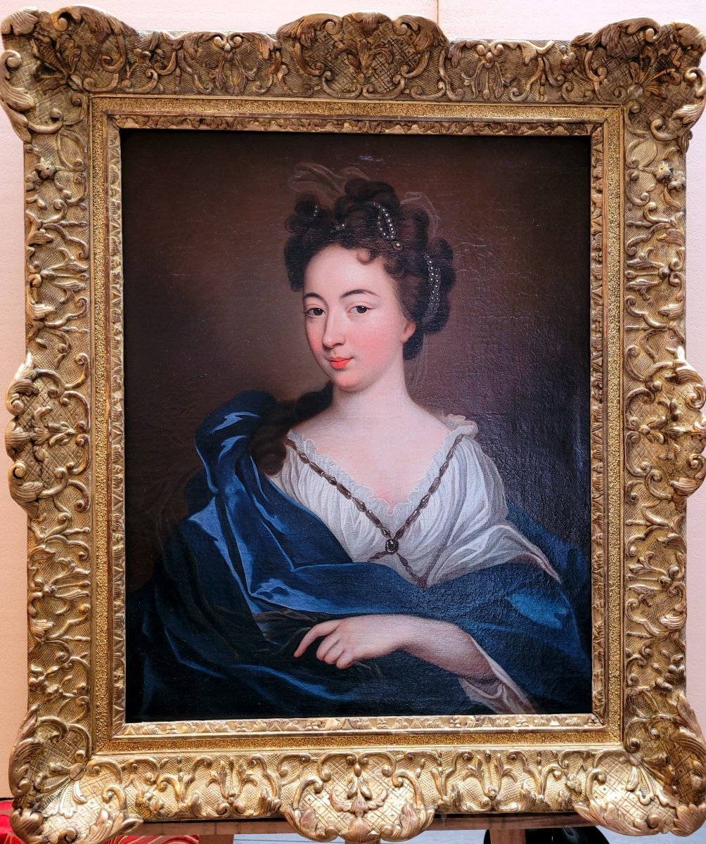 Painting-françois De Troy-portrait Of Louise Françoise De Bourbon-photo-2