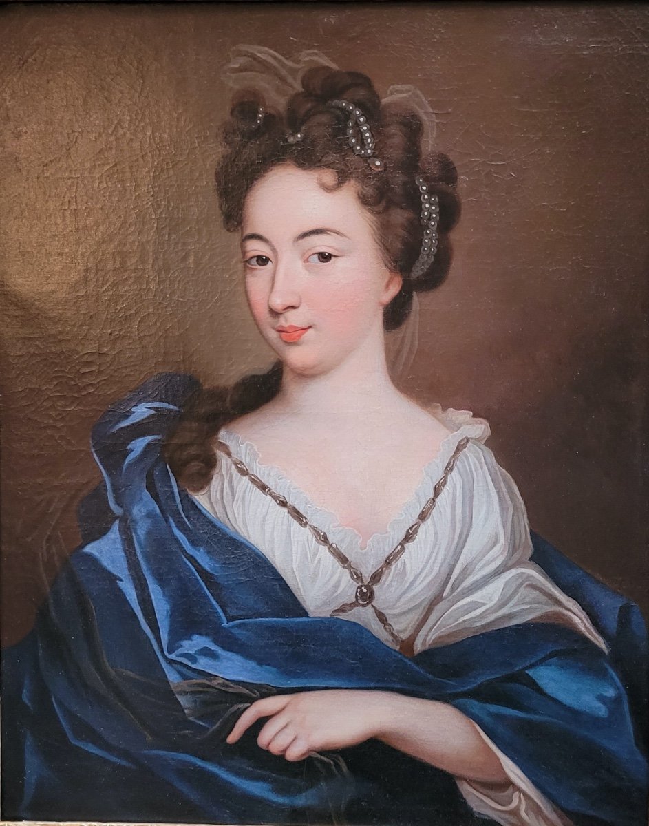 Painting-françois De Troy-portrait Of Louise Françoise De Bourbon-photo-4