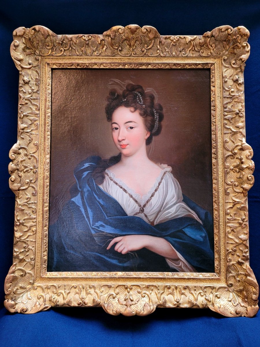 Painting-françois De Troy-portrait Of Louise Françoise De Bourbon-photo-3