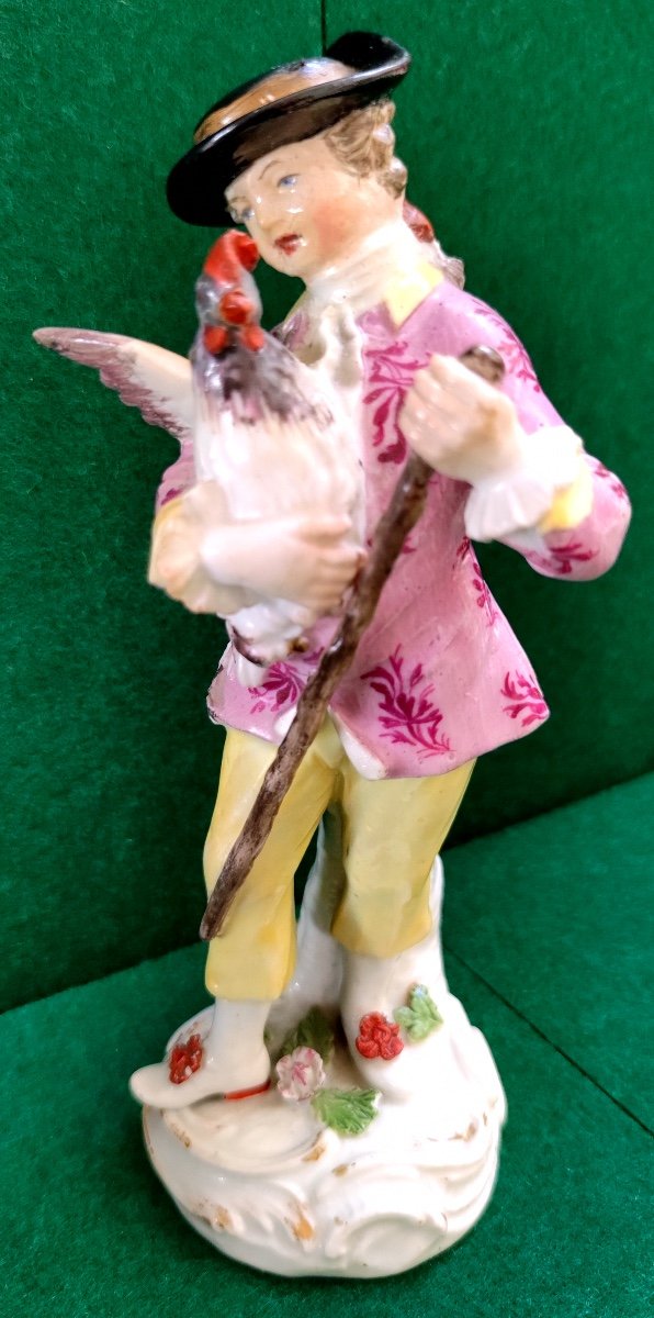 LES CRIS DE PARIS-STATUETTE EN PORCELAINE DE MEISSEN-LE MARCHAND DE POULETS-18 &Egrave;ME SI&Egrave;CLE-photo-3