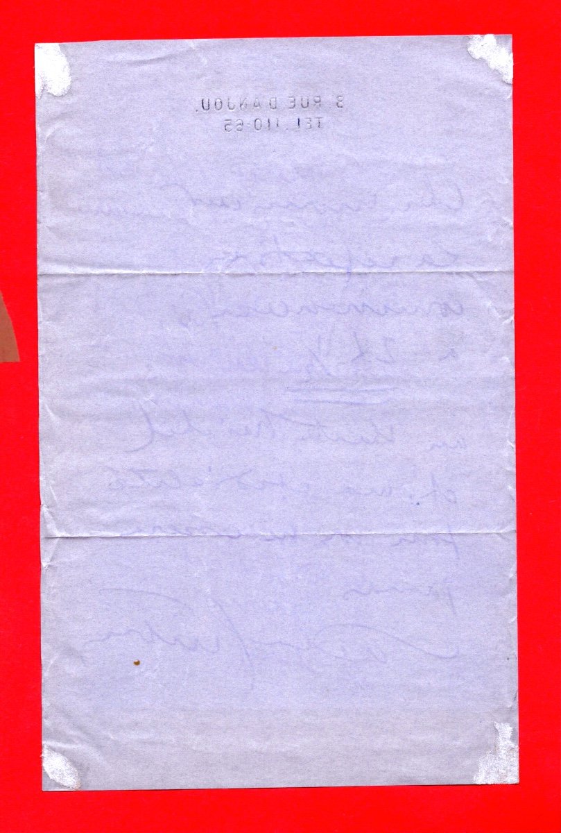 PROA7-SACHA GUITRY-DRAMATURGE-ACTEUR-LETTRE AUTOGRAPHE SIGNÉE-[THÉÂTRE MICHEL]-photo-2