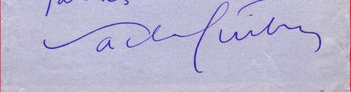 Proa7-sacha Guitry-signed Autograph Letter-photo-1