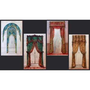 JULIEN BELLOIR-VAZELLE-ENSEMBLE-PROJETS DÉCORATIFS-DRAPERIES-OPÉRA-COMIQUE-THÉÂTRE DU GYMNASE