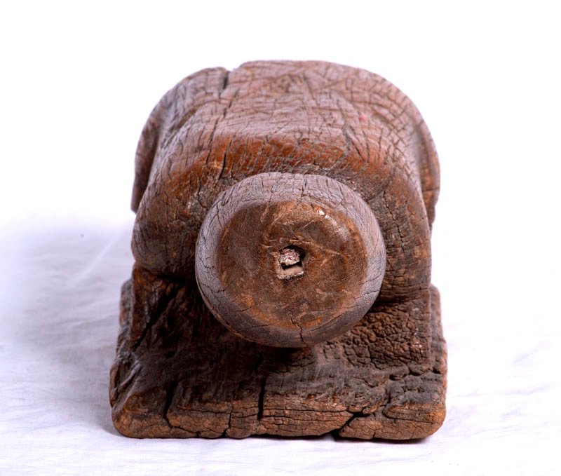 Indonesia, 19th Century - Zoomorphic Or Anthropomorphic Wood Scraper With Beautiful Honey Patina-photo-3