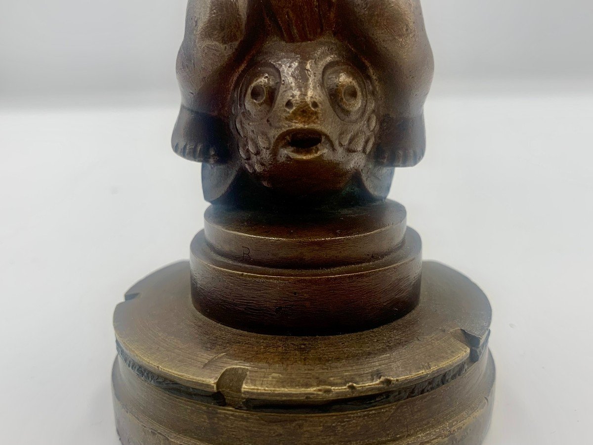 Svend Lindhart (1898-1989) -  Enfant Chevauchant Un Poisson - épreuve En Bronze-photo-4
