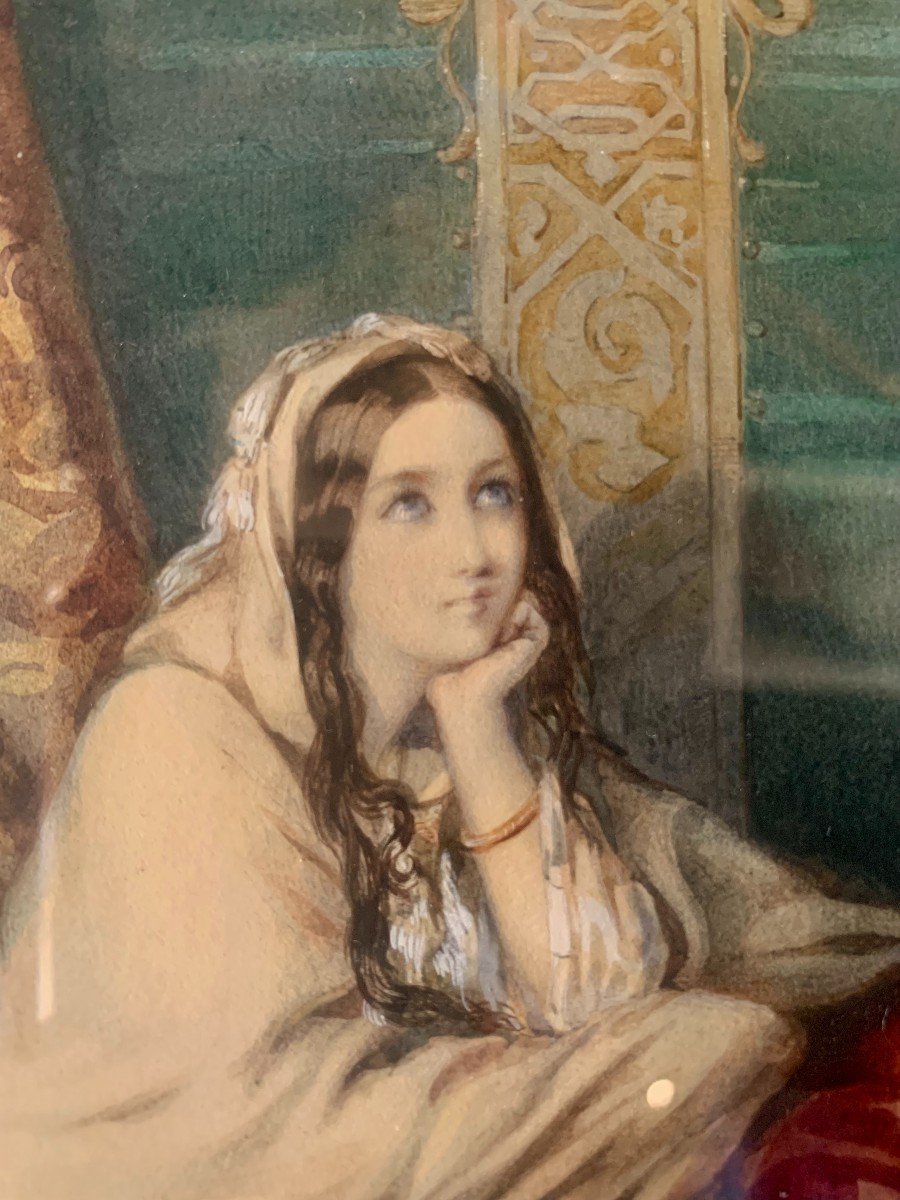 Adèle-Anaïs COLIN (1822-1899) - Rachel - Aquarelle-photo-3