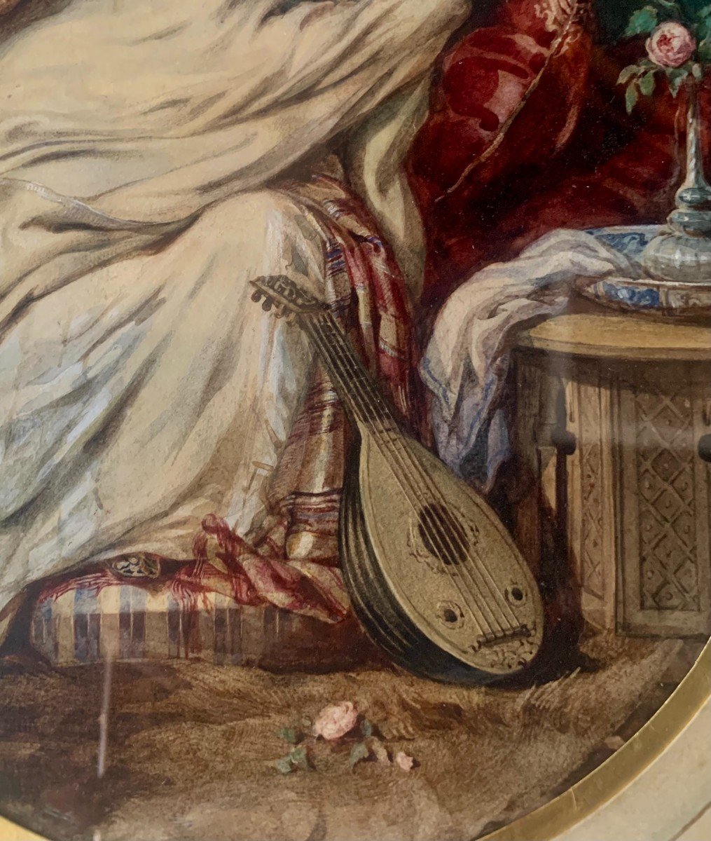 Adèle-Anaïs COLIN (1822-1899) - Rachel - Aquarelle-photo-4