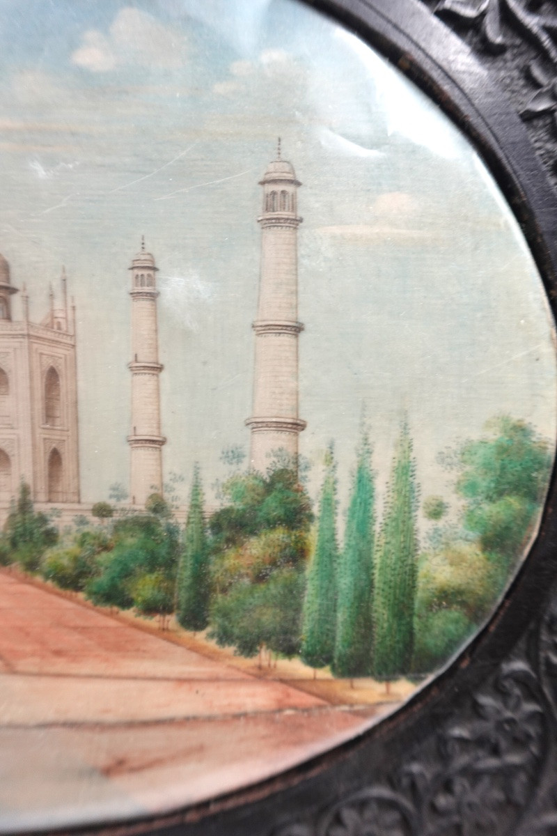 India 19th Century – View Of The Taj Mahal-photo-3