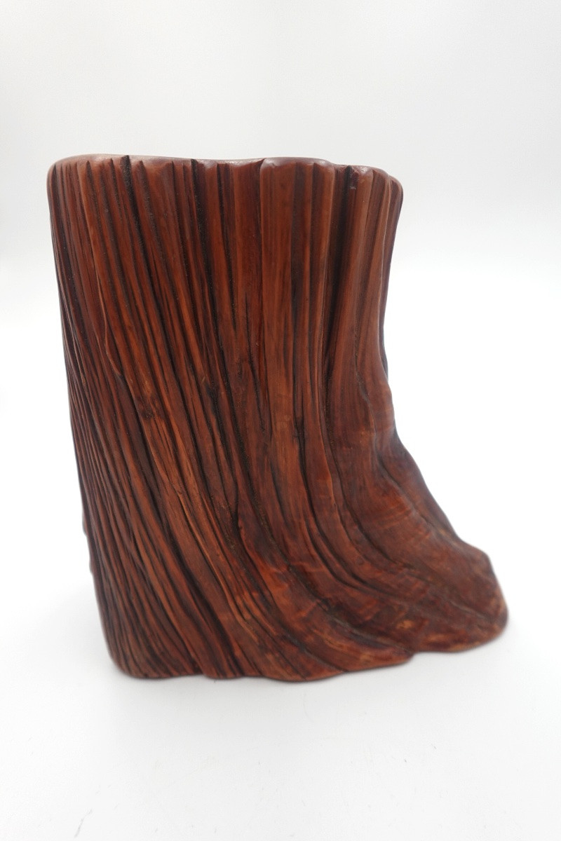 Japan, Shōwa Period (1926–1989) - Tree Stump-shaped Brush Holder-photo-2