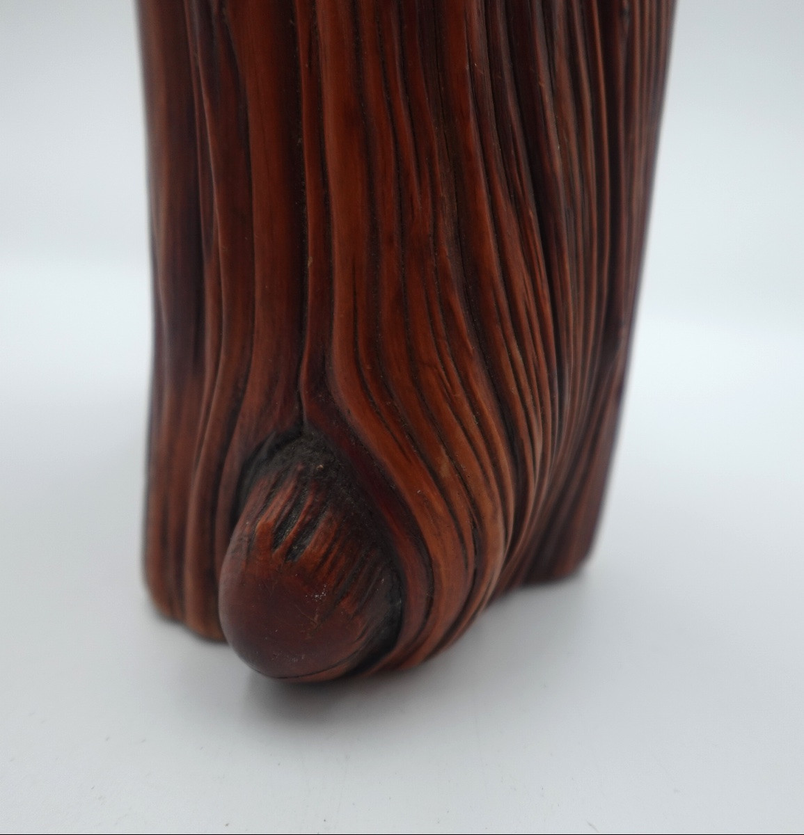 Japan, Shōwa Period (1926–1989) - Tree Stump-shaped Brush Holder-photo-6