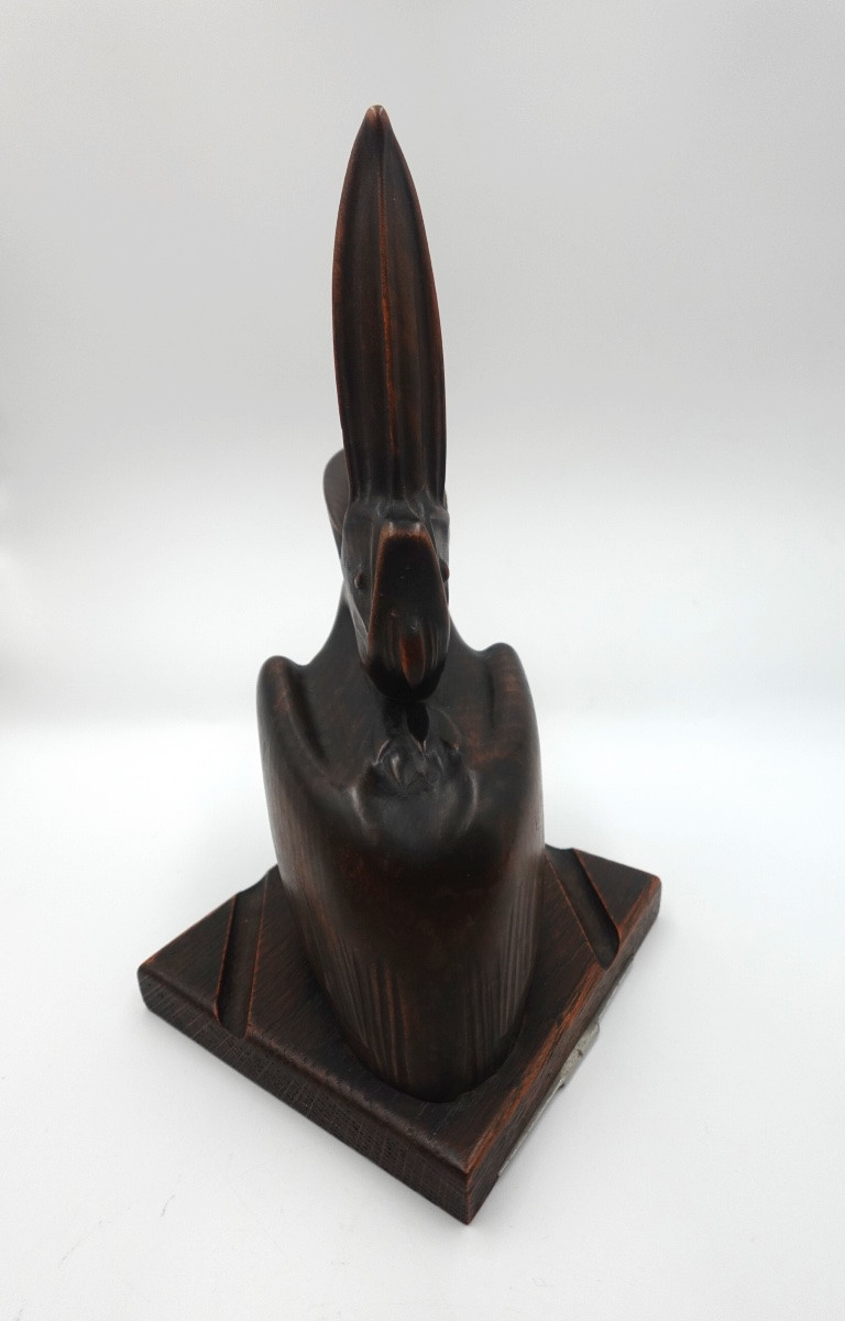 Noël-ange Martini (1886–1962) - Art Deco Ashtray / Sculpture Depicting A Pelican-photo-2