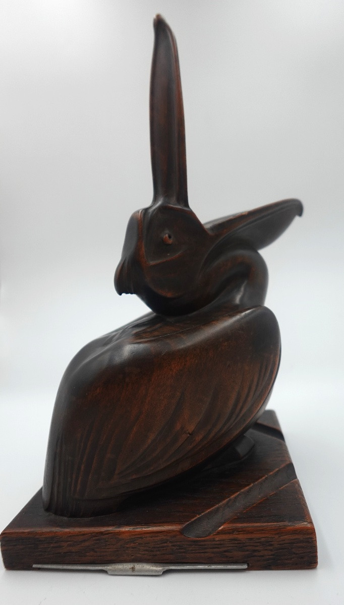 Noël-ange Martini (1886–1962) - Art Deco Ashtray / Sculpture Depicting A Pelican-photo-6