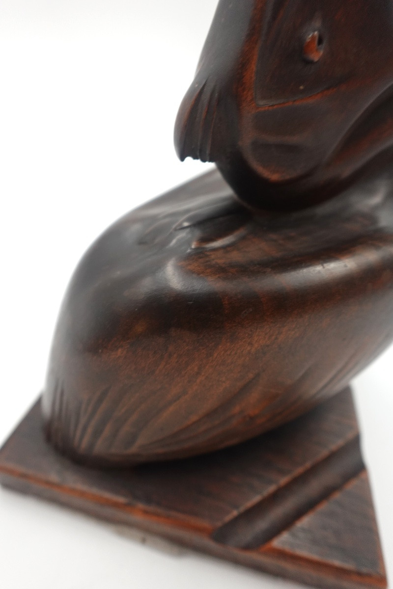 Noël-ange Martini (1886–1962) - Art Deco Ashtray / Sculpture Depicting A Pelican-photo-8