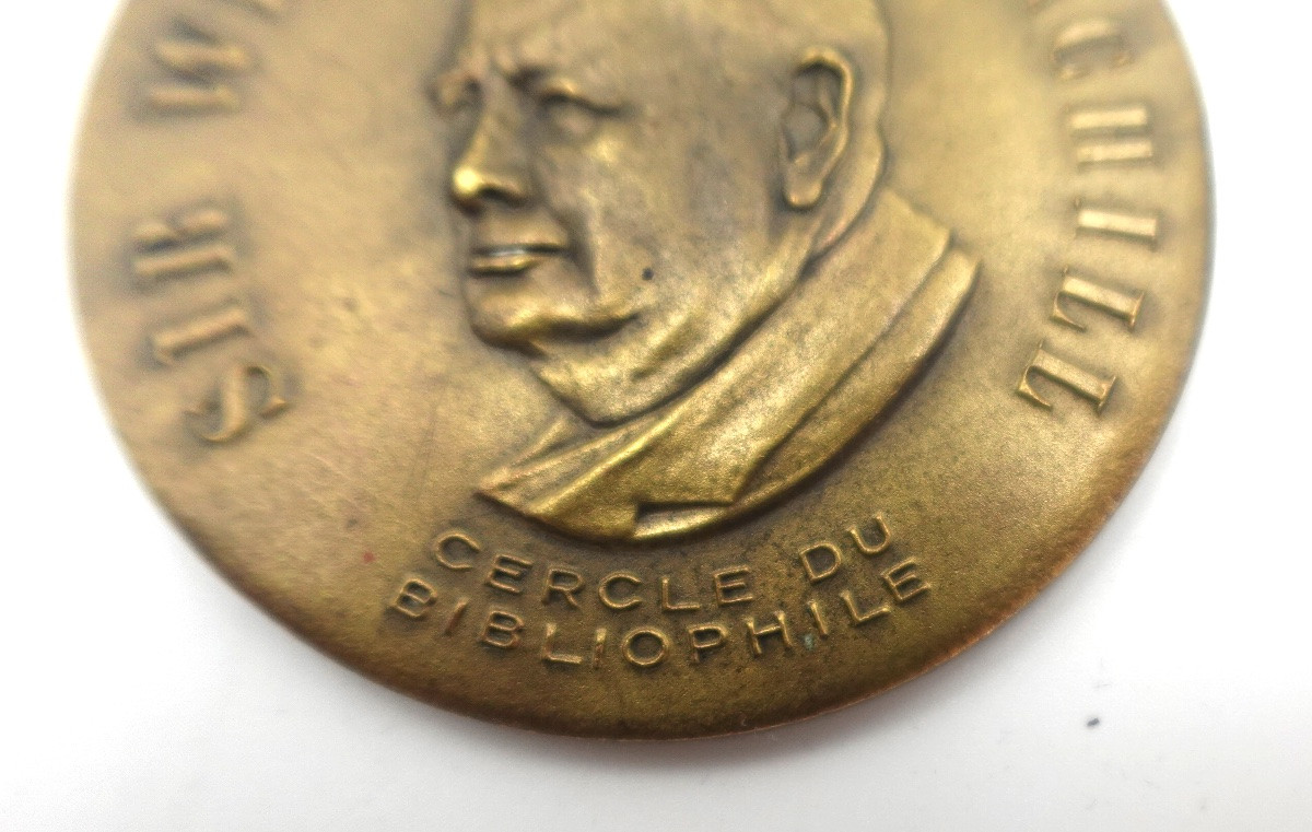 Sir Winston Churchill Medal - Cercle Du Bibliophile-photo-3